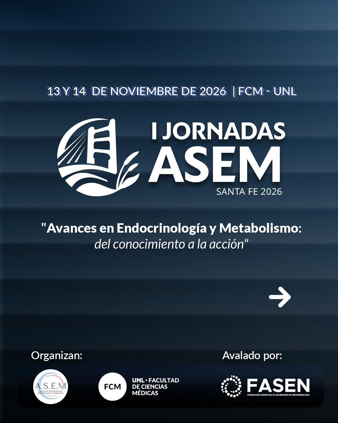 1 Jornadas ASEM - Santa Fe 2026
